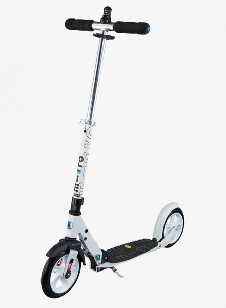 Trottinette  White Deluxe - suspension avant systeme cadenas integre - Grip Vibram