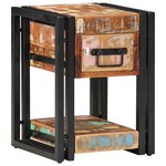 vidaXL Cabinet de chevet avec tiroir Multicolore 30 x 30 x 40 cm