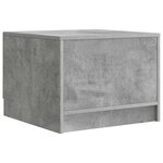 vidaXL Table basse Gris béton 49 x 50 x 37 cm Bois d'ingénierie