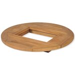 vidaXL Dessus de table de bière Teck 70 cm