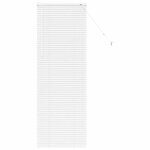 vidaXL Store de Fenêtre avec des rideaux Blanc Aluminium