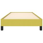 vidaXL Cadre de lit sans matelas vert 100x200 cm tissu