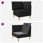 vidaXL Sofa avec rangement Tissu