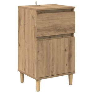 vidaXL Cabinet de chevet avec tiroir Chêne artisanal 40 x 35 x 70 cm