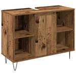 vidaXL Ensemble de meubles pour salle de bain 3 Pièces Bois Ancien