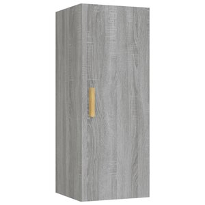 vidaXL Armoire murale Sonoma gris 34 5x34x90 cm Bois d'ingénierie
