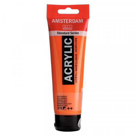 Peinture acrylique en tube - orange azo - 120ml - amsterdam