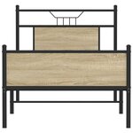 vidaXL Cadre de lit sans matelas chêne sonoma 75x190 cm