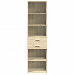 vidaXL Buffet haut chêne sonoma 50x42 5x185 cm bois d'ingénierie