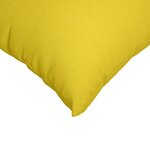 vidaXL Coussins de canapé 2 Pièces Jaune clair 60 x 60 cm tissu