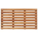 vidaXL Tapis de salle de bain 2 Pièces Bois d'acacia massif 56x37 cm