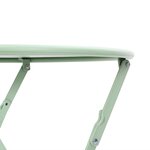vidaXL Table bistrot Vert menthe clair Ø50x71 cm