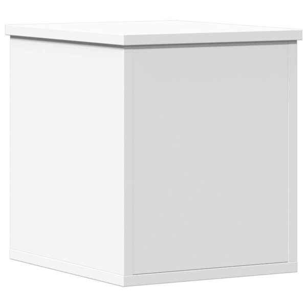 vidaXL Boîte de rangement blanc 30x35x35 cm bois d'ingénierie
