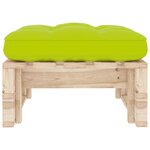 vidaXL Pouf palette de jardin bois de pin imprégné