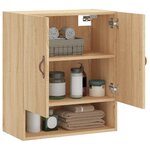 vidaXL Armoire murale chêne sonoma 60x31x70 cm bois d'ingénierie