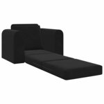 vidaXL Canapé-Lit Noir 98 x 71 x 83 cm Velours