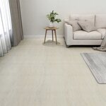 vidaXL Dalles de plancher autoadhésives 20 Pièces PVC 1 86 m² crème