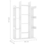 vidaXL Bibliothèque Blanc 86x25 5x140 cm Bois d’ingénierie