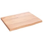 vidaXL Étagère murale marron clair 40x30x2 cm bois chêne massif traité