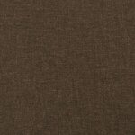 vidaXL Sommier à lattes de lit et matelas marron foncé 120x190cm tissu