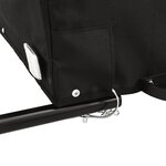 vidaXL Remorque de vélo noir et gris 45 kg fer