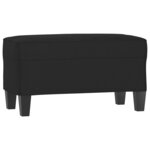 vidaXL Banc Noir 70x35x41 cm Tissu microfibre