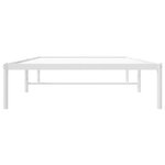 vidaXL Cadre de lit métal sans matelas blanc 100x200 cm