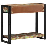 vidaXL Table console Multicolore 90 x 33 x 75 cm Bois Recyclé Solide
