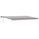 vidaXL Auvent Rétractable Gris clair 500 × 300 cm tissu