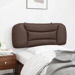 vidaXL Coussin de tête de lit Hvar marron 100 cm similicuir