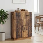 vidaXL Buffet Bois ancien 66 x 34 5 x 87 cm Bois d'ingénierie