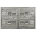 vidaXL Table à dîner de jardin (160-240)x100x75cm Bois d'acacia massif