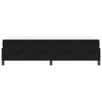 vidaXL Cadre de lit avec matelas Noir 100 x 200 cm tissu