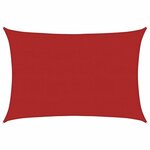 vidaXL Voile d'ombrage 160 g/m² Rouge 5x7 m PEHD