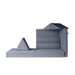 Pack Saut  and  Détente : Trampoline JUMP 244 + Canapé enfant KREATY (gris)