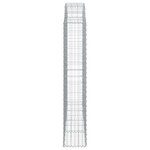 vidaXL Panier de gabions arqué 200x30x160/180 cm Fer galvanisé