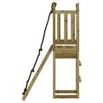 vidaXL Maisonnette de jeu avec mur d'escalade bois de pin imprégné