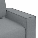 vidaXL Canapé 3 places Gris clair 220x78x84 cm Tissu