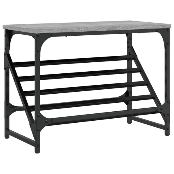 vidaXL Étagère à chaussures sonoma gris 60x30x45 cm bois d'ingénierie