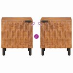 vidaXL Cabinet de chevet Marron 40 x 33 x 46 cm Bois de mangue massif