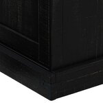 VidaXL Meuble TV HALDEN 2 portes coulissantes noir 150x40x60 cm