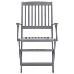 vidaXL Chaises pliables d'extérieur lot de 2 Bois d'acacia solide