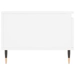 vidaXL Table basse Blanc 90x50x36 5 cm Bois d'ingénierie