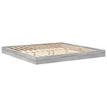 vidaXL Lit Bibliothèque Sonoma gris 180 x 200 cm Bois d'ingénierie