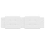 vidaXL Coussin de tête de lit Zadar blanc 183 cm similicuir