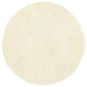 vidaXL Tapis shaggy à poils longs NAVARRA crème 240x240 cm polyester