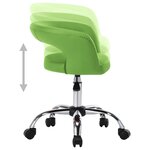 vidaXL Chaises à manger lot de 2 vert similicuir