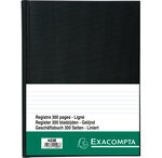 Registre piqué folioté format Vertical 29,7 x 21 cm 300 pages lignées 110 g EXACOMPTA