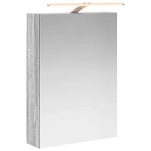 vidaXL Armoire Miroir de Salle de Bain Gris Sonoma 50 x 14 5 x 70 cm