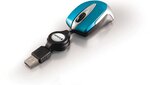 Mini Souris filaire pour portable (rétractable) Verbatim Go Mini Optical Travel (bleu)
